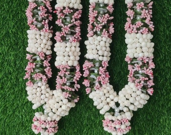 Varmala Design  Baby's Breath Mogra Buds  Milni Mala, Wedding Mala, Honor Mala,  Jaimala , Sagan Mala, Bride & Groom Mala,Mogra Buds