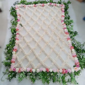 Ingresso nuziale floreale Phoolon ki Chaddar Ingresso sposa tradizionale indiano/punjabi/pakistano/arabo, Gajra Chaddar con pali