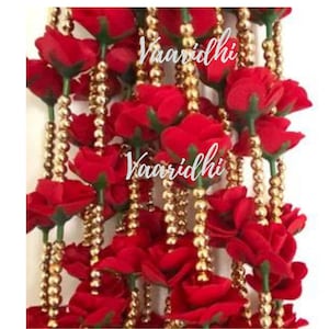 Rose Garland Hanging Garlands 5ft For  Wedding Decoration, Temple Decoration, Home decoration Decoration, Artificial Rose Flower
