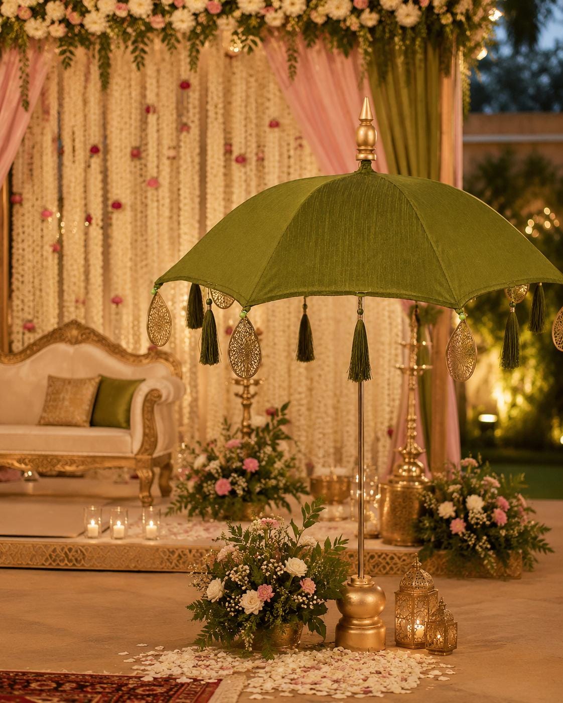 Bali Umbrella Table Centerpiece