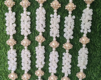 6ft Wedding Mogra Flower Garlands  for Wedding  Diwali Decoration, Stage/ backdrop. Islamic Decor