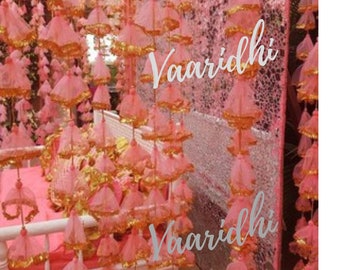 5Ft Wedding Decoration Hangings Mandap Decoration Mehndi Decoration Indian Shaadi Haldi Decor(pink )
