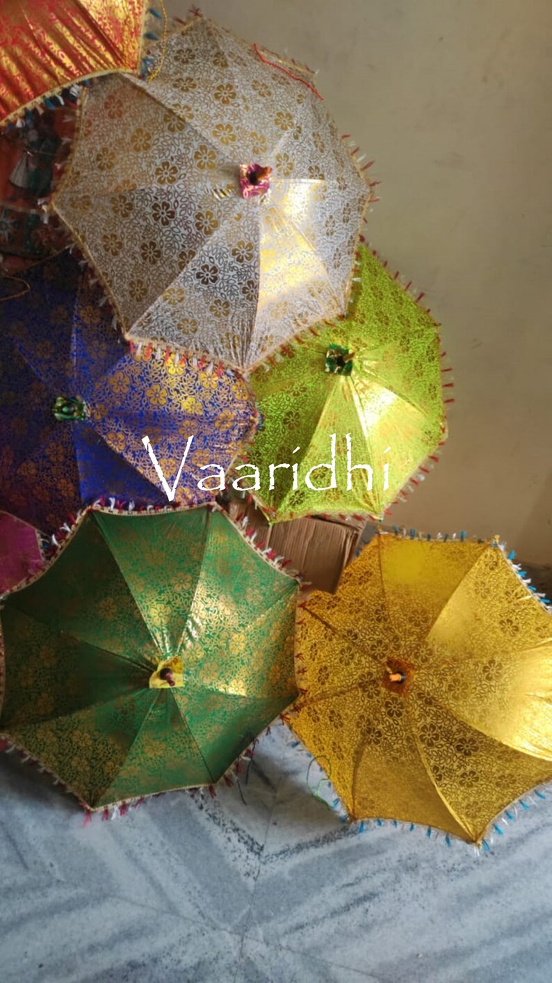 BULK LOT Wedding Umbrella Decor Umbrella Haldi Umbrella Wedding Decoration Party Parsols Mehndi Decoration Umbrella Indian Handicraft image 3