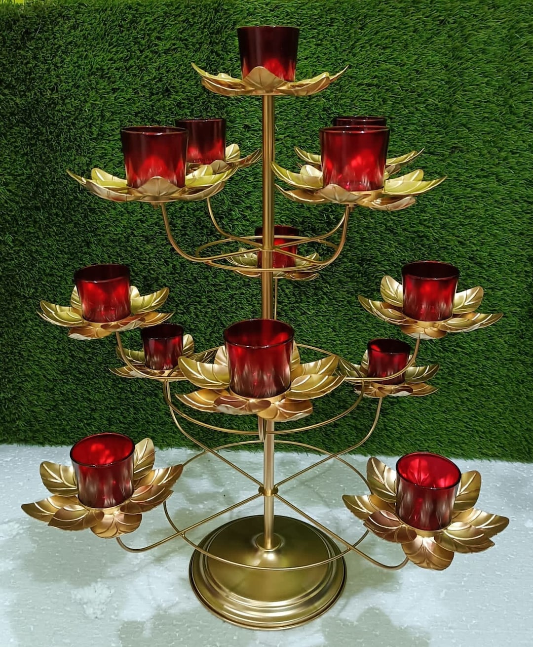 3 Tier Candle/tea Light Holder for Wedding Decoration Temple Decoration