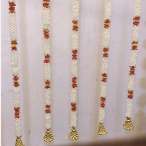 6ft Handmade Mogra Jasmine Garland, Indian Wedding Decor
