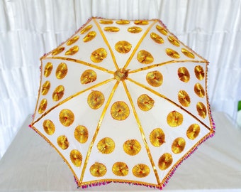 Sombrillas para eventos, sombrillas de decoración de bodas Haldi, decoración de exteriores