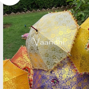 BULK LOT Wedding Umbrella Decor Umbrella Haldi Umbrella Wedding Decoration Party Parsols Mehndi Decoration Umbrella Indian Handicraft image 1