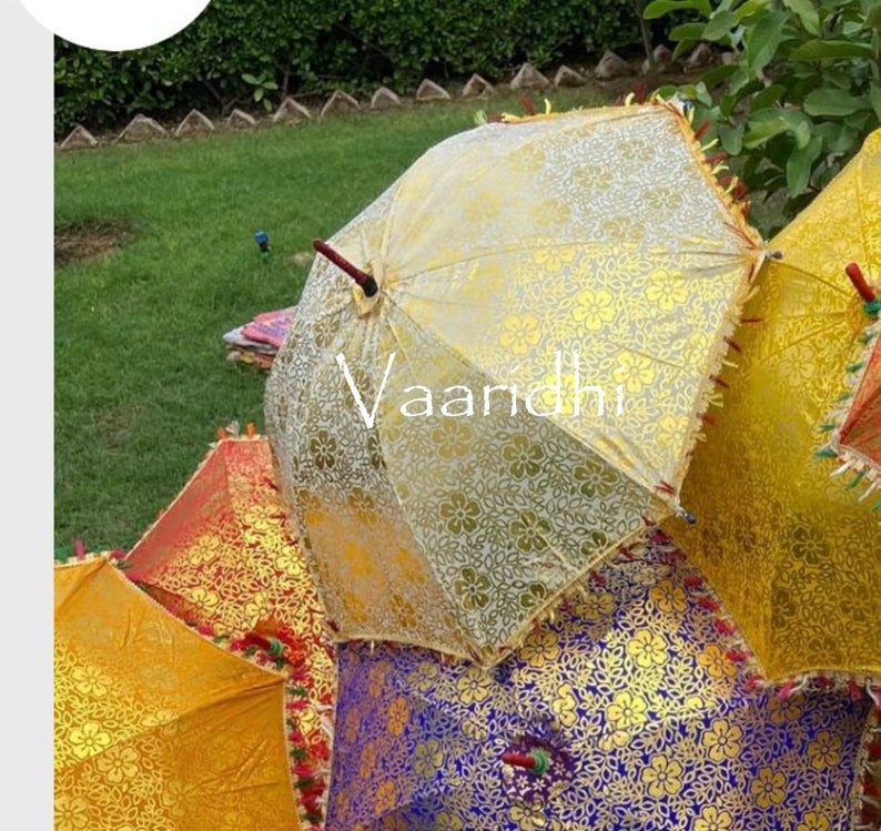 BULK LOT Wedding Umbrella Decor Umbrella Haldi Umbrella Wedding Decoration Party Parsols Mehndi Decoration Umbrella Indian Handicraft image 1