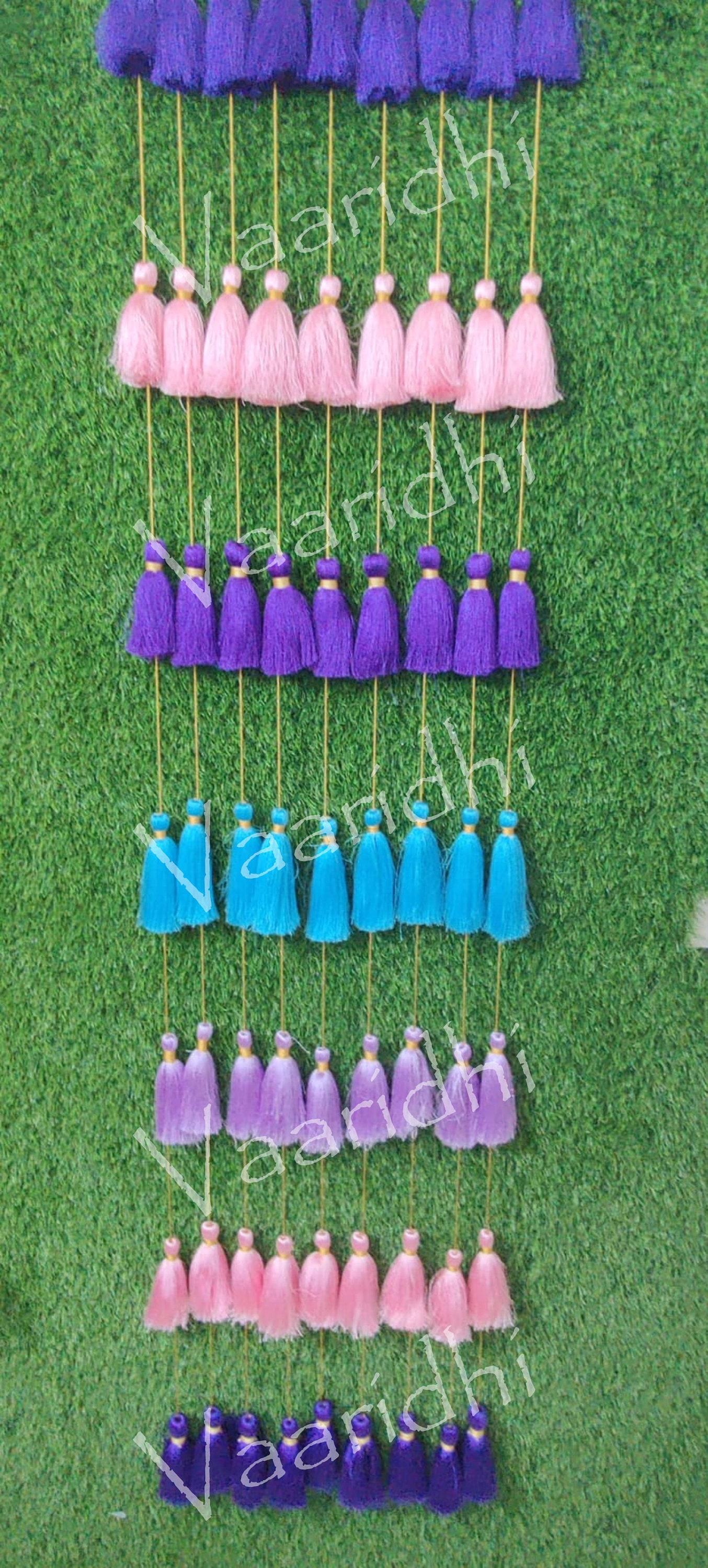 Hanging Pattern String 6 Ft Tassel String Hangings for Wedding Mehndi & Sangeet Decor Party ...