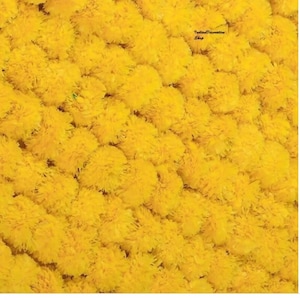 12ft  Marigold (Buffed) Flower Garland   for Indian wedding decoration ,Temple Decoration,Stage ,Diwali Haldi Decor ,Door Decor Toran