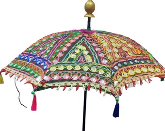 TABLE Top  Centre Umbrella ,Brach Table Decor,Coastal Table Decor,Wooden Umbrella Boho Umbrellas, Jaipuri  Umbrellas