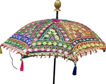 TABLE Top  Centre Umbrella ,Brach Table Decor,Coastal Table Decor,Wooden Umbrella Boho Umbrellas, Jaipuri  Umbrellas