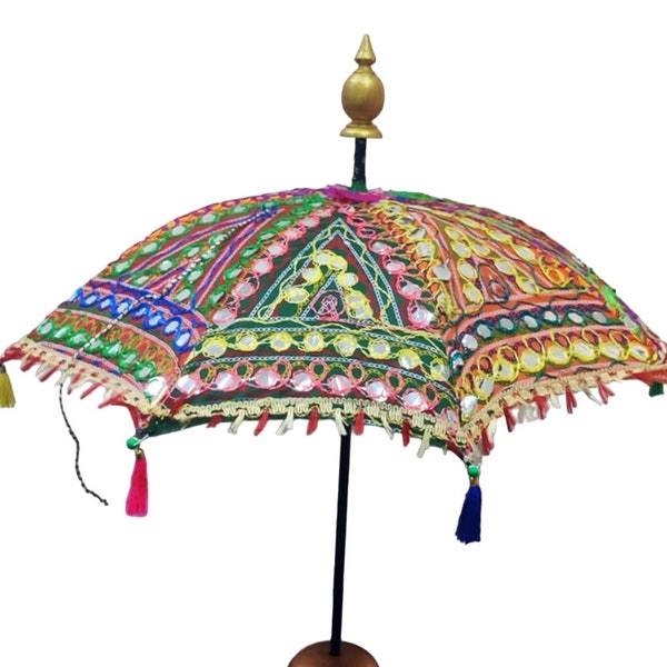 TABLE Top  Centre Umbrella ,Brach Table Decor,Coastal Table Decor,Wooden Umbrella Boho Umbrellas, Jaipuri  Umbrellas