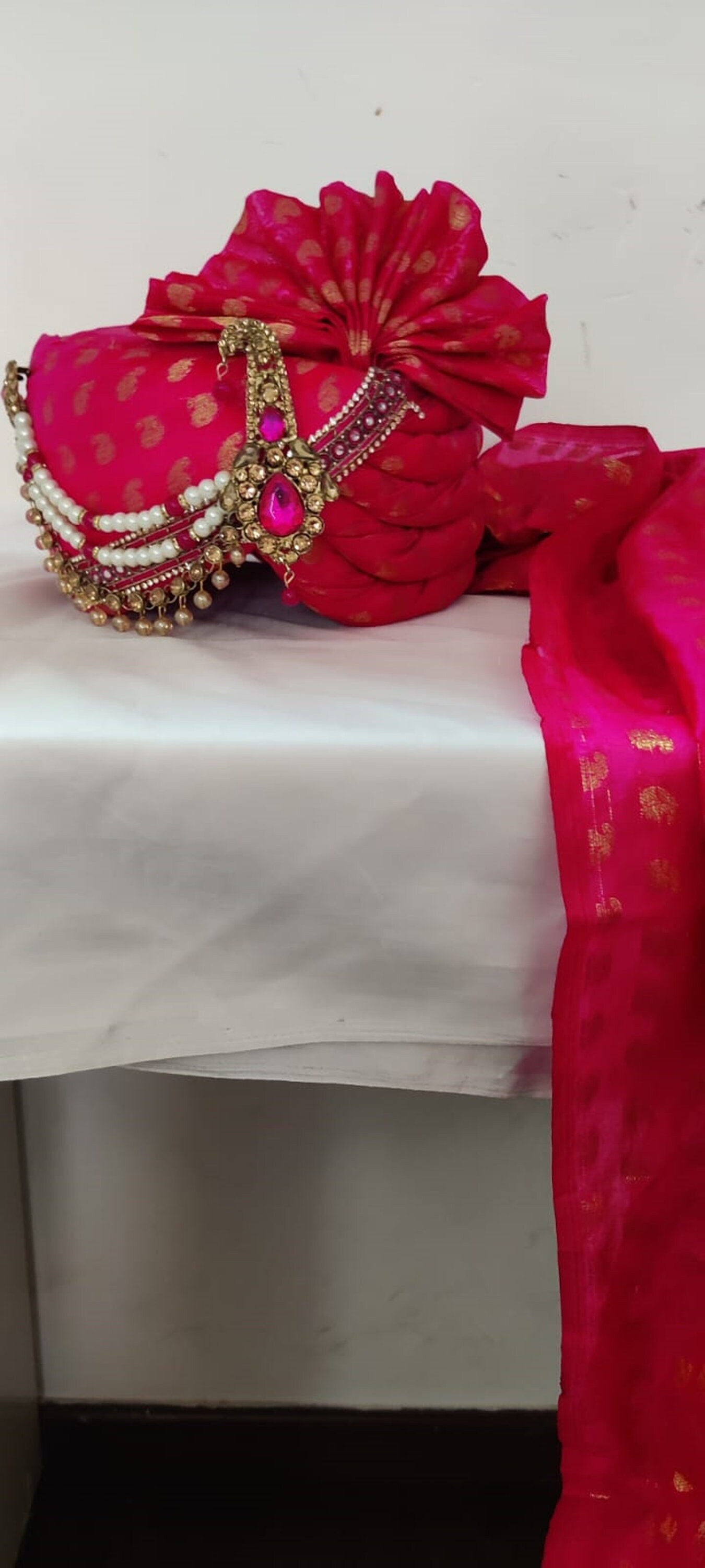 Bridegroom Dulha Turban pagri in Latest Layer Design Kalangi for Indian Wedding groom Pagdi With Long Tail free Size Etsy India