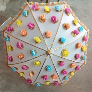 Decorative Wedding Umbrella Decor Umbrella  Umbrella Wedding Decoration Parsols Mehndi Decoration Embroidered  Umbrella Event Decor
