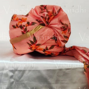 Mens Turban Unisex Baraati Turban/Safa Wedding Pagdi  for Wedding Baraat, Wedding Wear Men Pagdi, Holi,Navratri Garba (Peach)