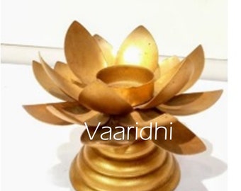 Lotus Tea Light  Holder Stand   for Wedding Decoration Diwali Home Decor House Warming (Ready To Ship)