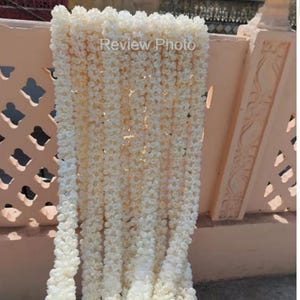 Fiori artificiali di gelsomino Mogra da 10 piedi per decorazioni nuziali, decorazioni per templi, decorazioni per Mandap Nikah