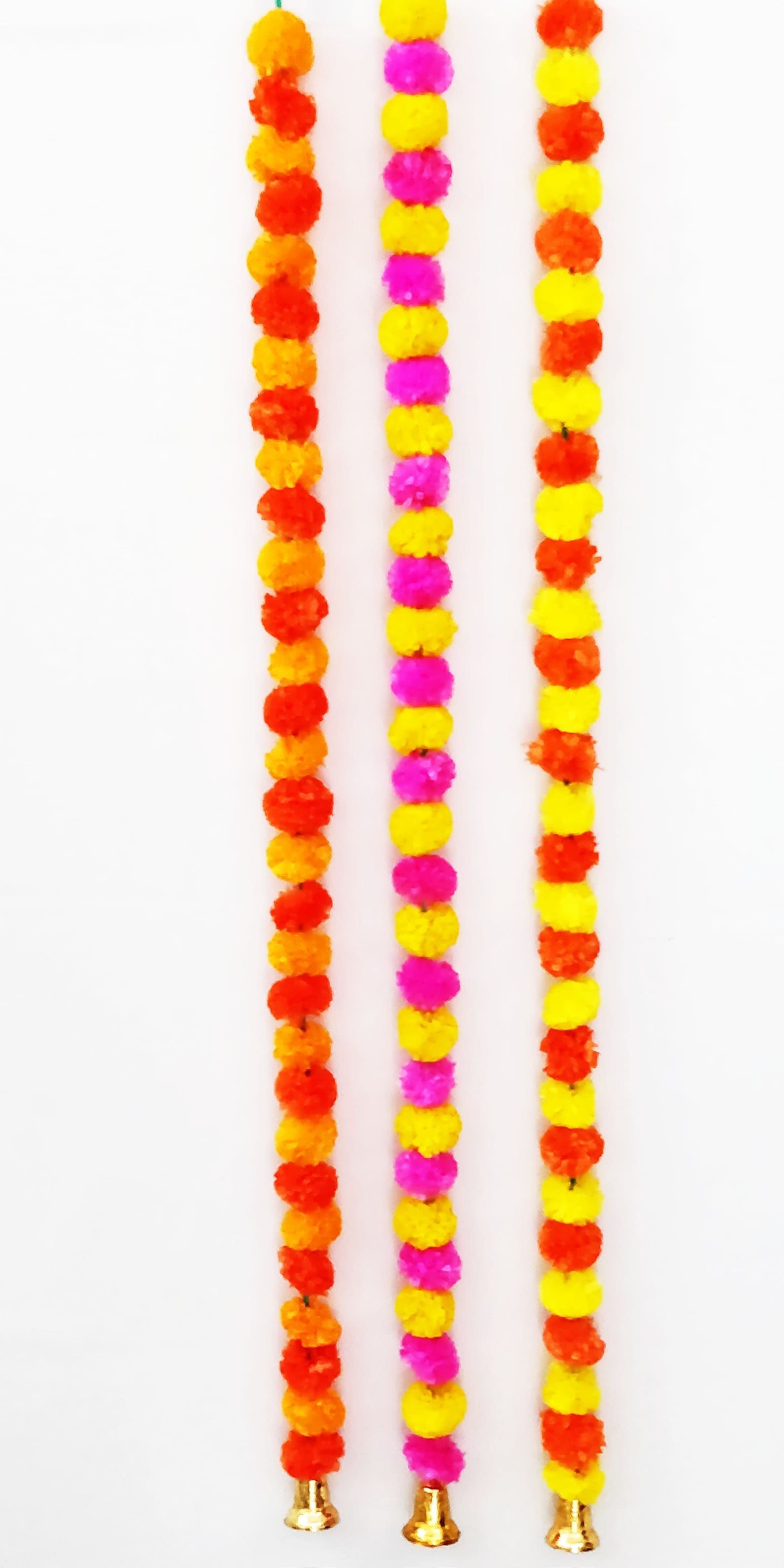 Marigold Garlands 5ft. Long With Bell for Wedding Etsy