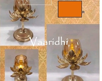 Lotus Tea Light  Holder Stand   for Wedding Decoration Diwali Home Decor House Warming (Ready To Ship)
