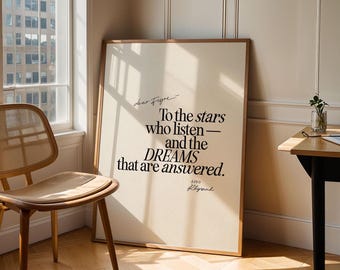 ACOTAR Quote Print | To The Stars Who Listen (Digital Download)
