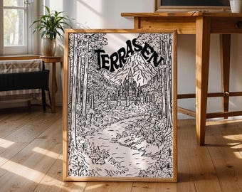 Terrasen Castle Print: Throne of Glass Wall Art (Digital Download)