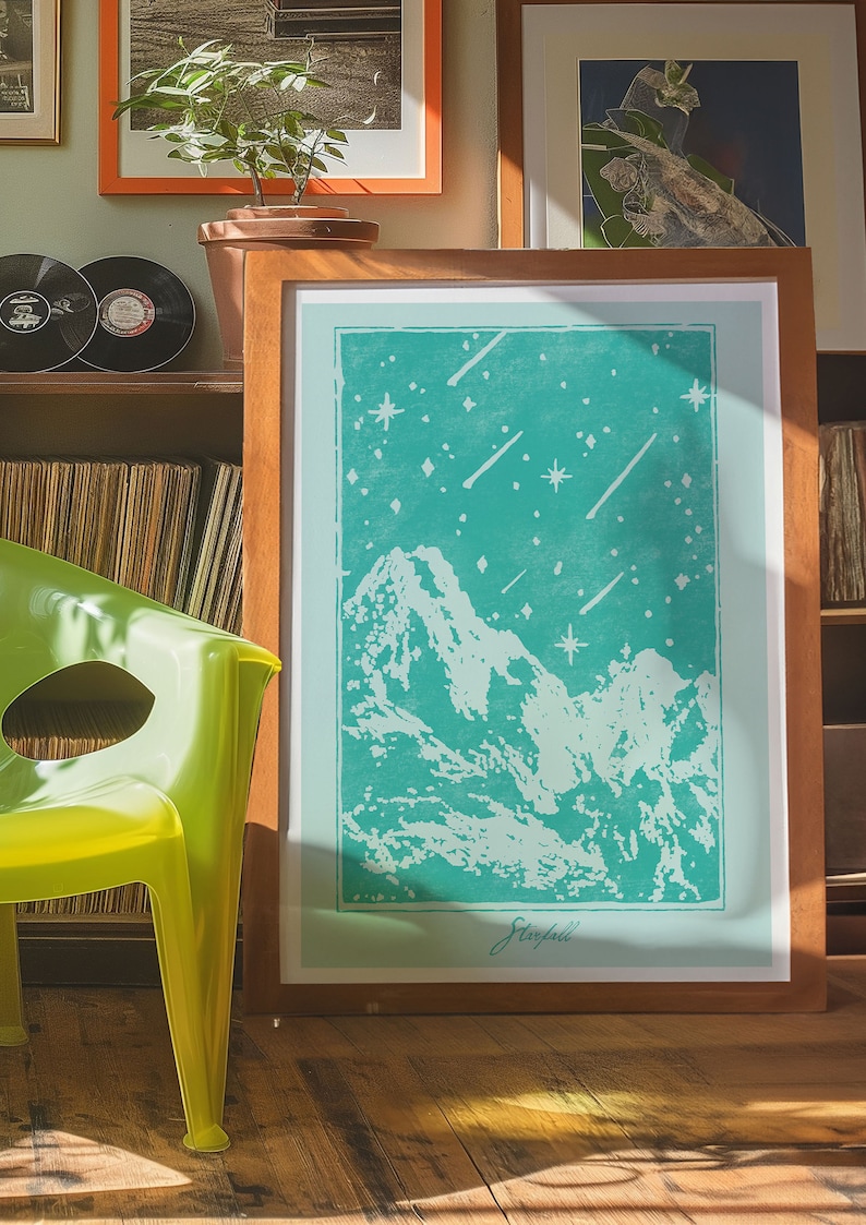 vintage poster of starfall