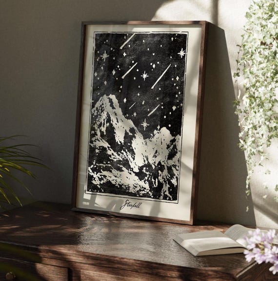 Starfall Velaris Art Print | ACOTAR Book Series (Digital Download)