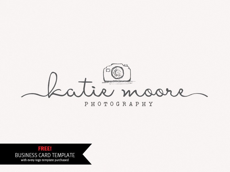 Photography Logo Camera Logo Design Diy Photoshop Template Etsy
