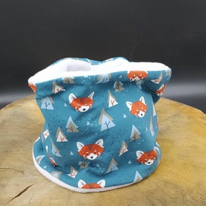 Warm fox snood - Neck warmer - For baby or child - Oeko-Tex fabrics