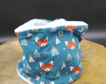 Snood chaud fox - Tour de cou - Pour bébé ou enfant - Tissus Oeko- Tex