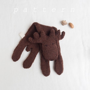 Modello digitale per lavorare a maglia un alce / modello per lavorare a maglia una renna / modello per peluche a forma di alce / giocattolo da lavorare a maglia