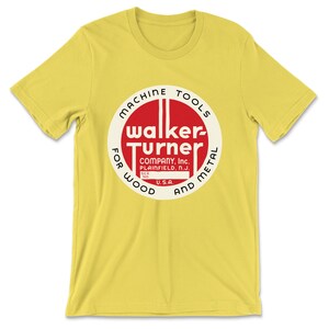 Walker-Turner — Round Emblem (Red & Black on Cream) T-Shirt (Multiple Colors)