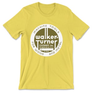 Walker-Turner — Round Emblem (White/Shaded) T-Shirt (Multiple Colors)