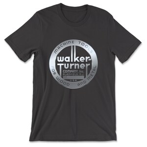 Walker-Turner — T-shirt avec emblème rond (chrome transparent) (plusieurs couleurs)