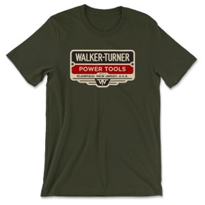 Walker-Turner — 1939 Emblem (Black & Red on Soft Gold) T-Shirt (Multiple Colors)