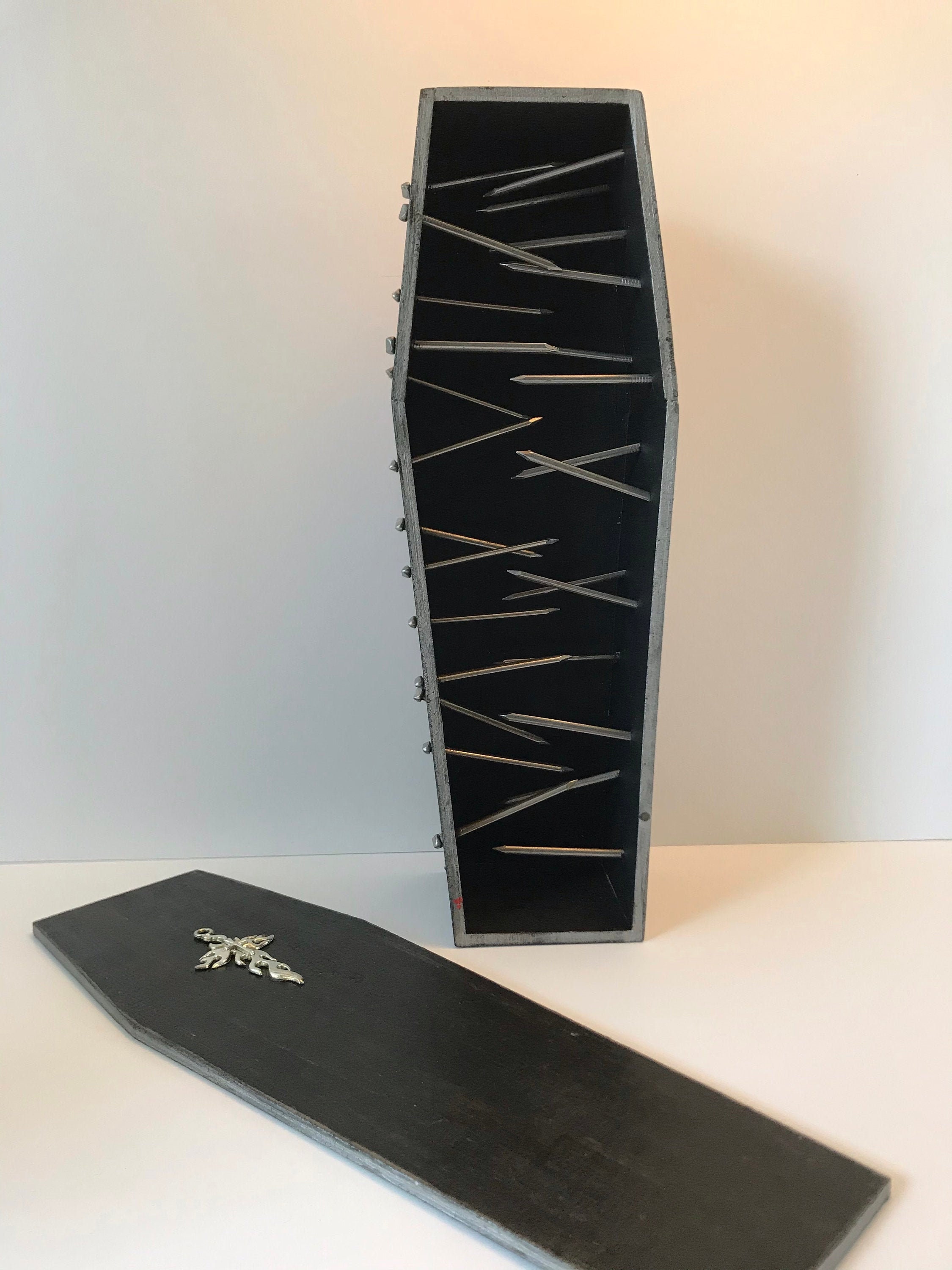 Iron Maiden Coffin Large / Black and Silver Etsy
