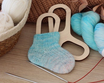 Wooden sock blockers, knitting accessories, sock blocker for kids size, personalized gifts, gift for mom, custom blockers, newborn socks