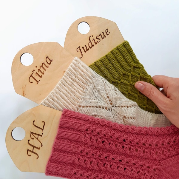 2 pcs wooden sock blockers, knitting supplies, adjustable sock blocker, personalized gifts, gift for mom, custom blockers, wool socks
