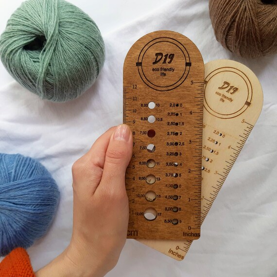 Personalized Knitting Ruler, Knitting Notions, Gauge, Knitting