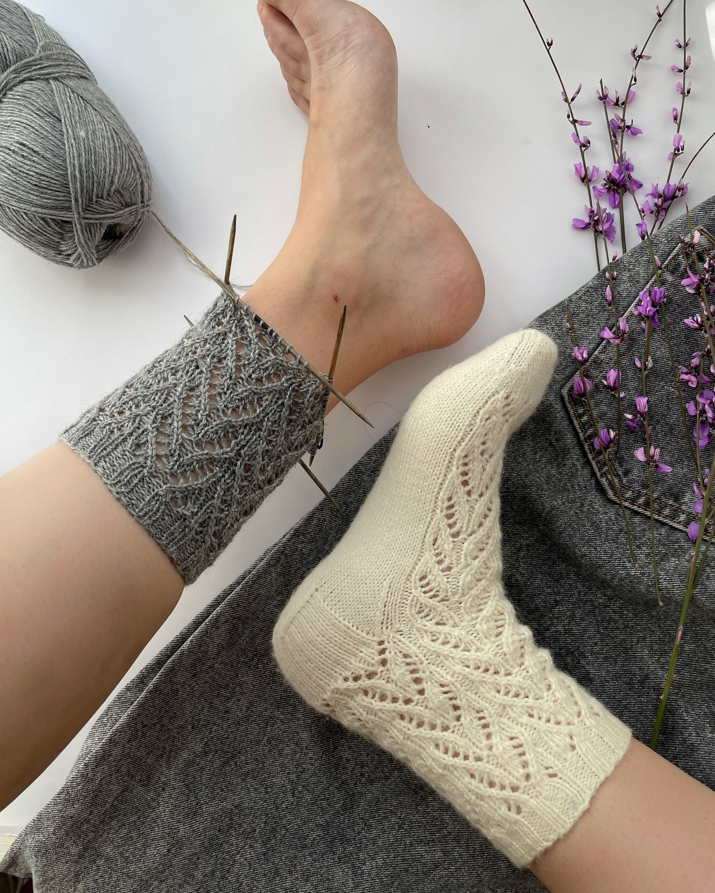 Easy sock knitting PATTERN Knitting socks for beginners Socks Etsy