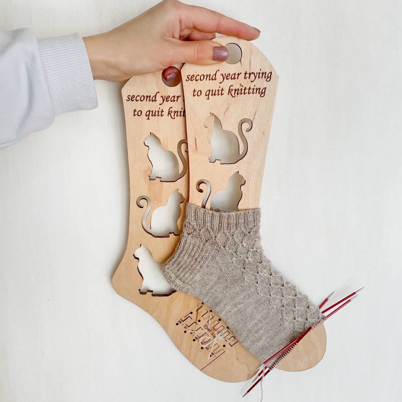 2 pcs wooden socks blockers Personalized knitting tool Etsy