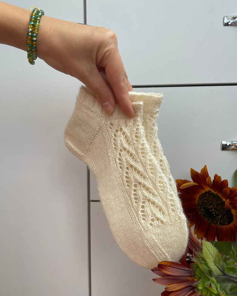 First time socks knitting