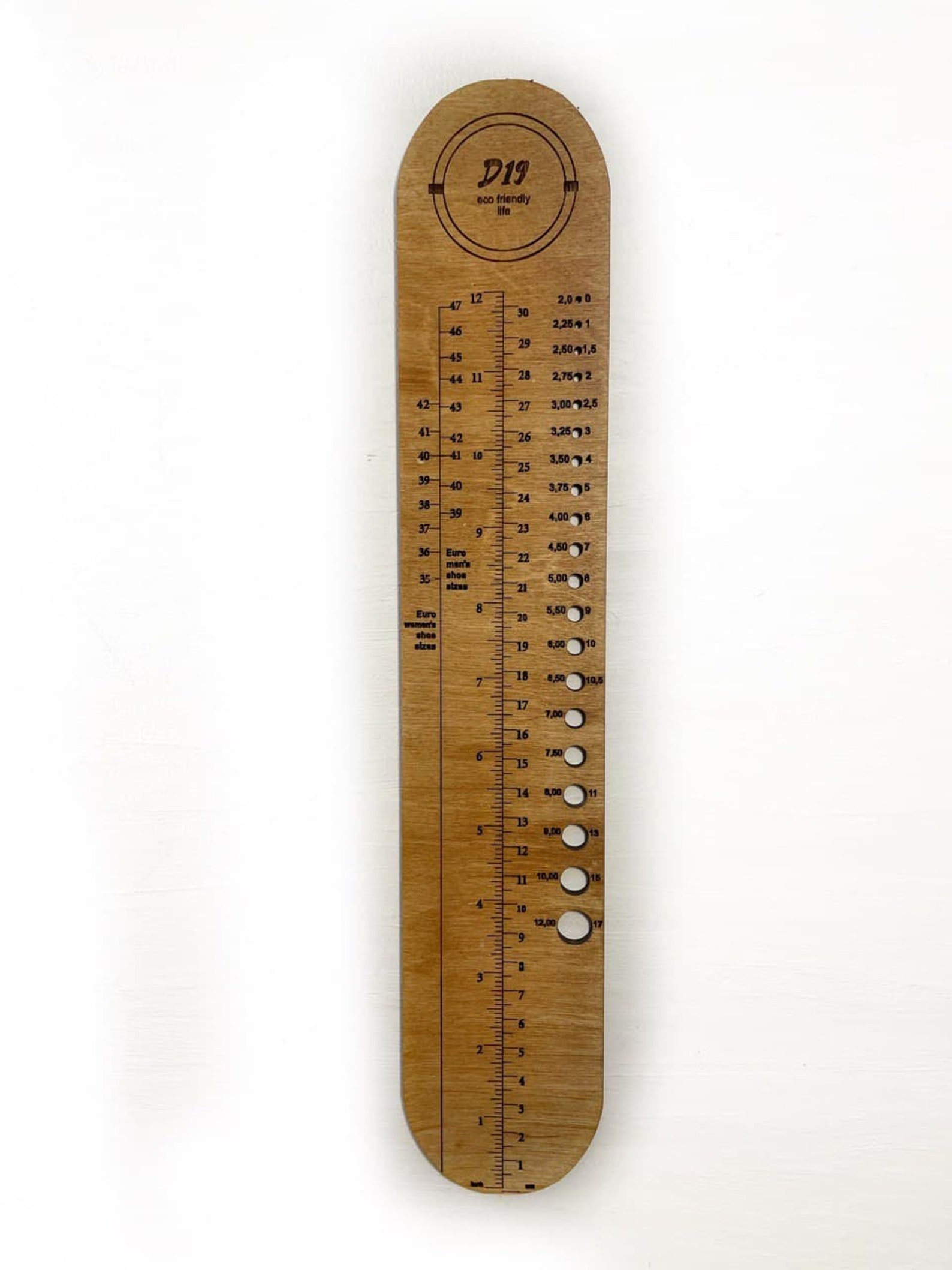 Knitting ruler Personalized knitting tool Ruler for Measuring | Etsy