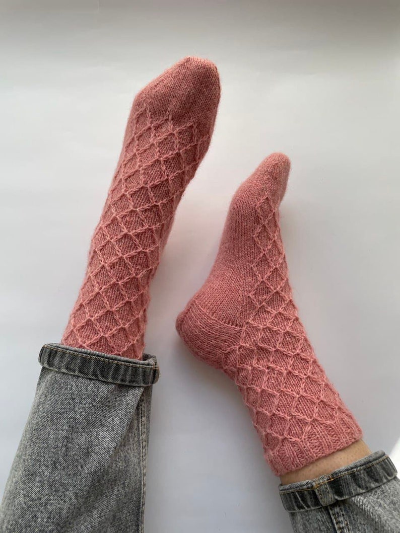 Adult knitted socks