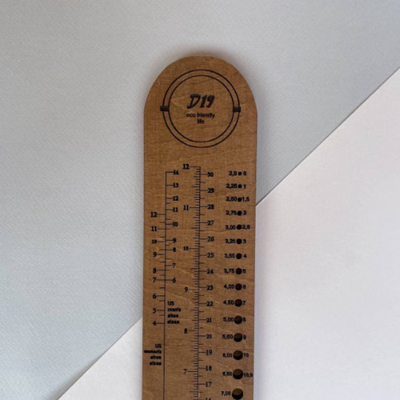 Knitting Gauge Swatch Knitting Ruler Personalized Tool Etsy
