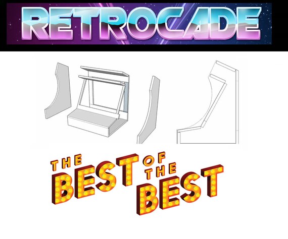 Arcade Cabinet Plans Bartop Arcade Etsy