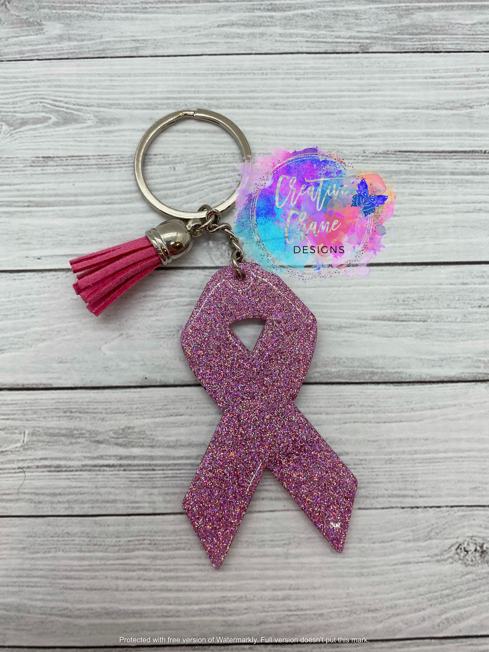 3 Cancer Awareness Ribbon Keychain Etsy