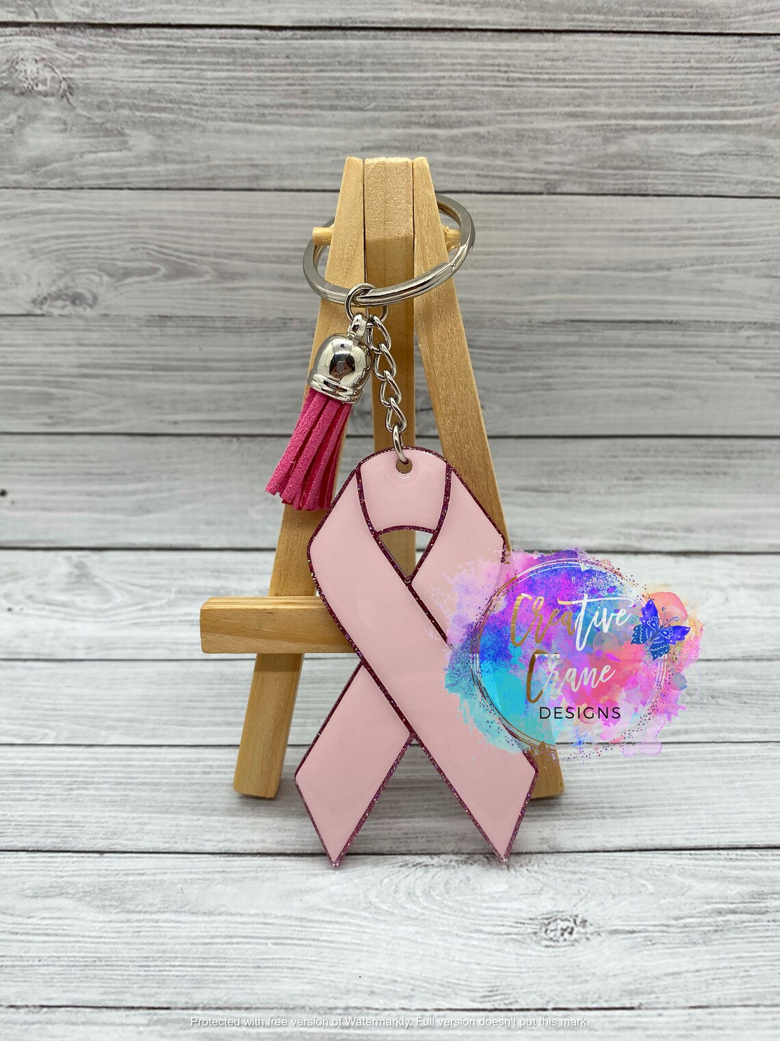3 Cancer Awareness Ribbon Keychain Etsy