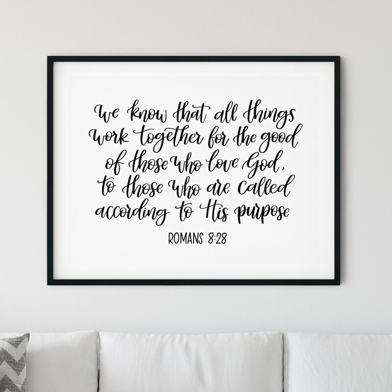 Romans 8 28 - Etsy